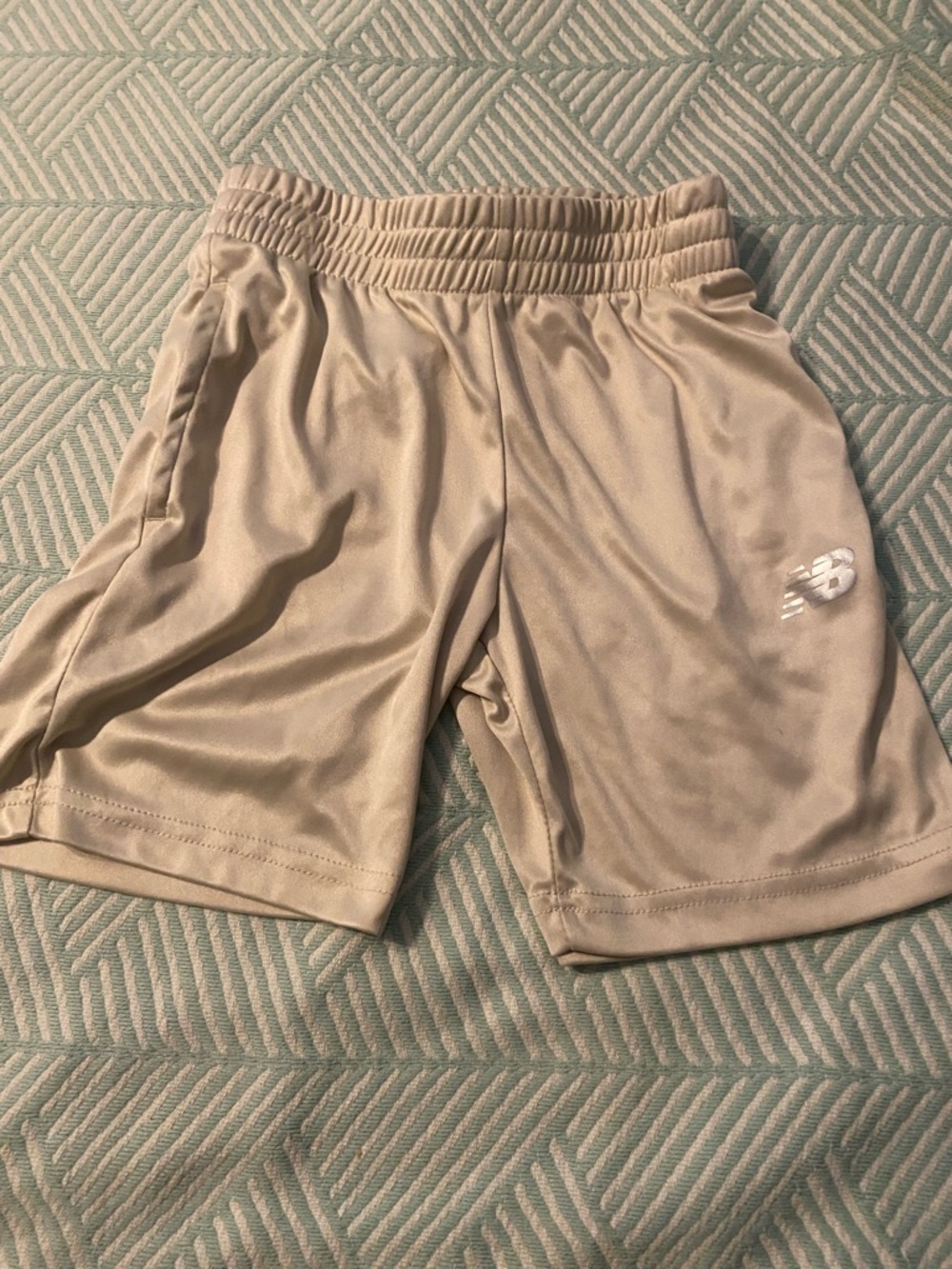 New Balance Boy’s Beige Athletic Shorts